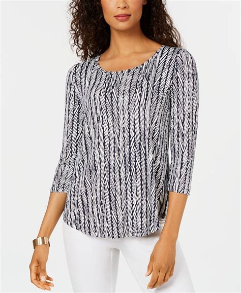 petite tops 3 4 sleeve|petite summer tops with sleeves.